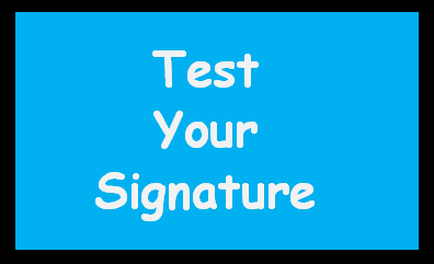 Test Your Signature