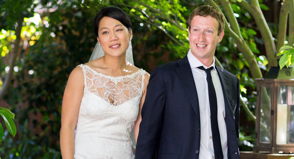 Mark Zuckerberg with his Wife