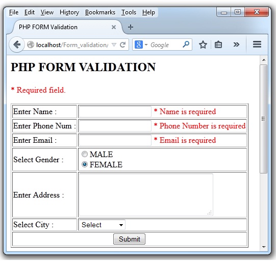 PHP-Form-Validation