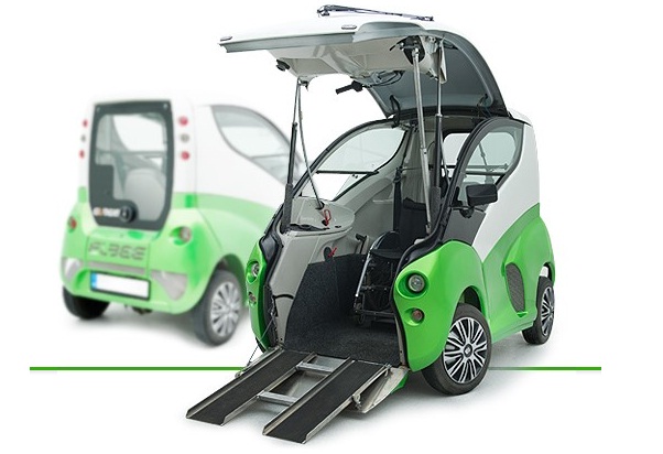 Car For Wheelchair Users Car That Can Be Driven By Sitting On A