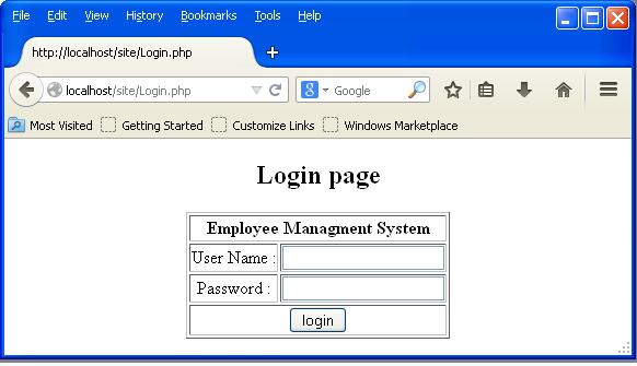 mysql connect to r Login Create Page  using Page and PHP in Login MySQL PHP